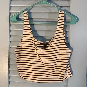 Striped Cropped Tank